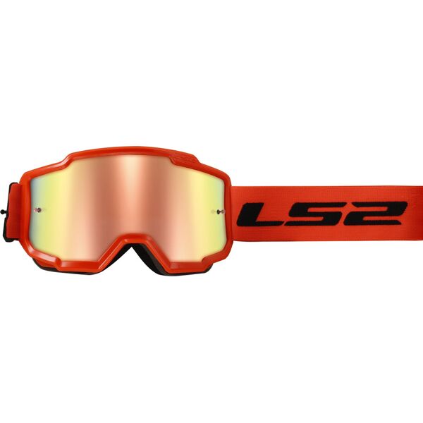 ls2 charger maschera da motocross arancione