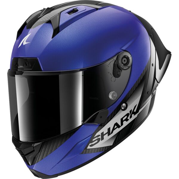 shark aeron gp blank sp casco nero blu m