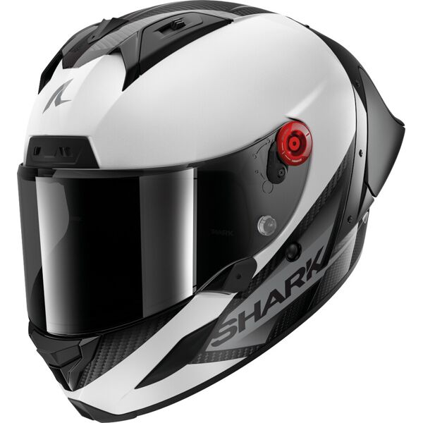 shark aeron gp blank sp casco nero bianco s