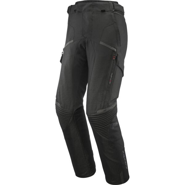 ixon midgard pantaloni tessili da moto impermeabili nero m