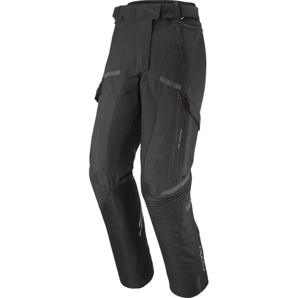 ixon midgard pantaloni impermeabili da moto da donna in tessuto nero 2xl
