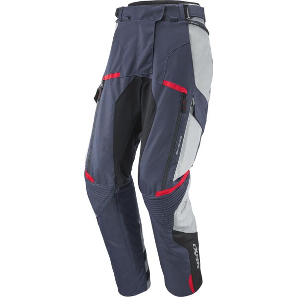 ixon midgard pantaloni impermeabili da moto da donna in tessuto nero grigio blu 2xl
