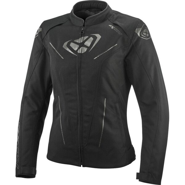 ixon prodigy impermeabile ladies motocycle giacca in tessuto nero s