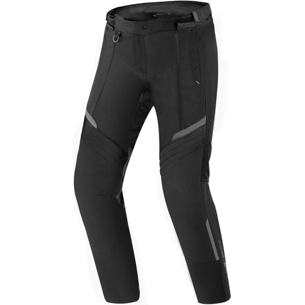 shima rush 2.0 impermeabile pantaloni tessili da moto da donna nero m