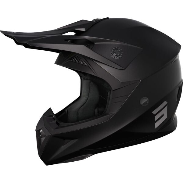 shot pulse kid solid casco da motocross per bambini nero l