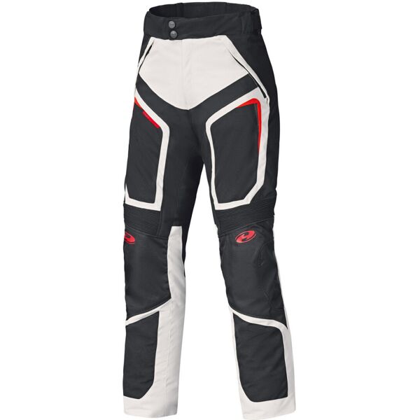 held manzano base pantaloni tessili da moto impermeabili nero grigio m