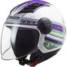 Casco Jet Moto Ls2 OF562 Airflow RONNIE Titanio Viola taglia S