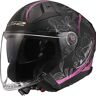 Casco Moto Jet Carbonio Ls2 OF603 INFINITY 2 LOTUS Rosa Opac taglia 2X