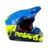 Alpinestars Casco Cross  Supertech S-M8 Mips Radium Giallo Fluo-Aqua-Blu