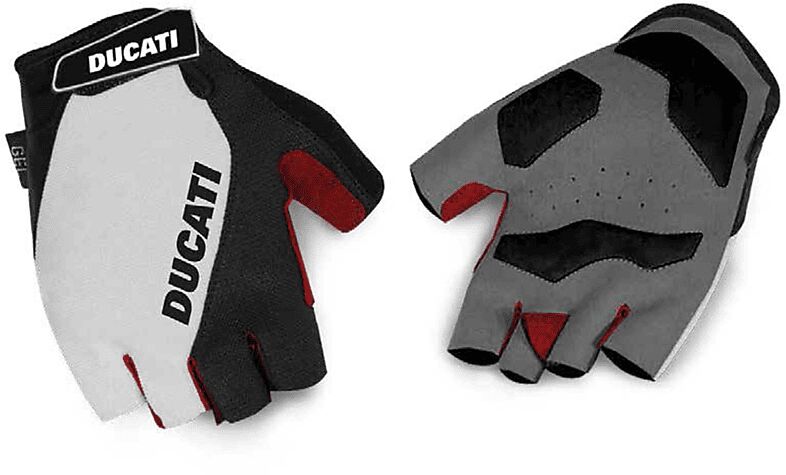 DUCATI GUANTINI  GEL-PADDED GLOVES WHITE