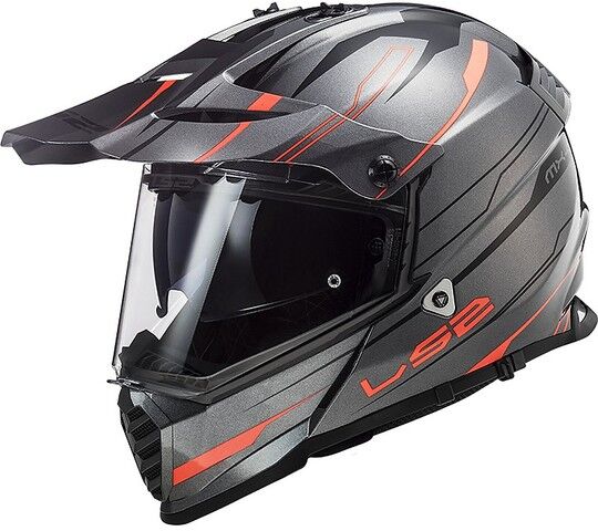 Casco Cross Enduro Off Road Moto Ls2 MX436 PIONEER EVO Knigh taglia L