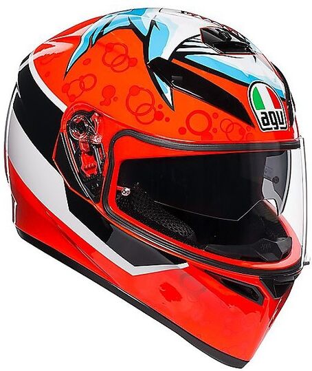 Casco Integrale Doppia Visiera Moto Agv K3 SV Multi ATTACK taglia XL