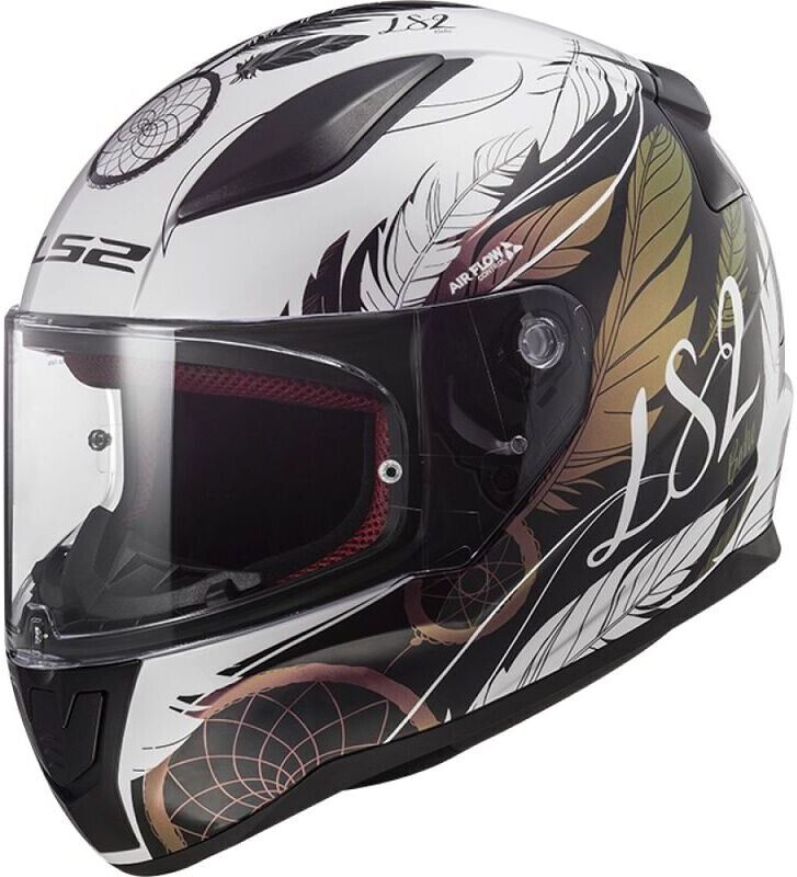 Casco Integrale Moto Ls2 FF353 RAPID 2 Boho Bianco Nero Rosa taglia 3X