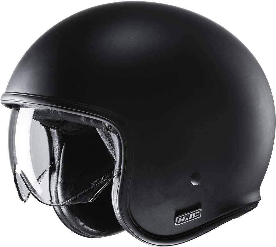 Casco Jet Custom in Fibra HJC V30 Semi Opaco Nero taglia XS