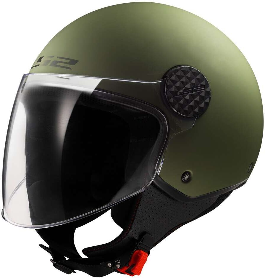 Casco Jet Moto Ls2 OF558 SPHERE 2 SOLID Verde Militare Opaco taglia M