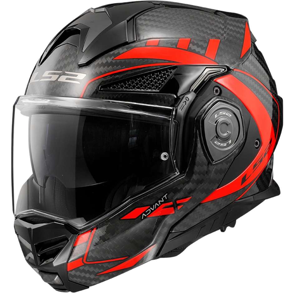 Casco Modulare in Carbonio Omologato P/J Ls2 FF901 ADVANT X taglia 2XL