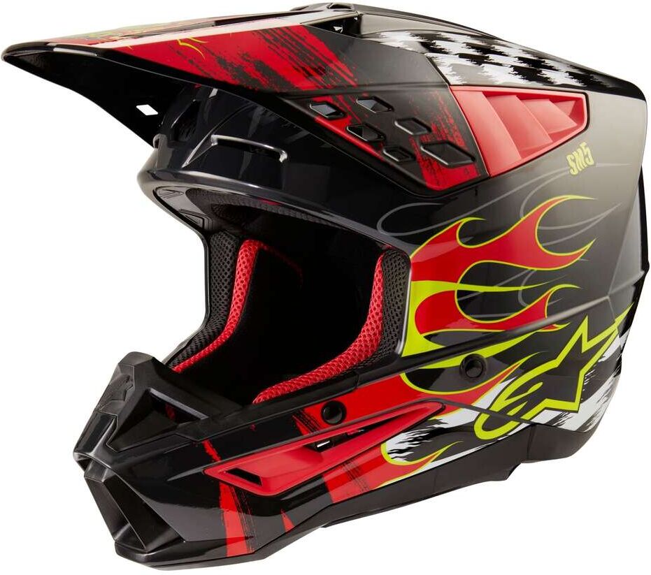 Casco Moto Cross Enduro Alpinestars S-M5 RASH 22.06 Grigio R taglia M