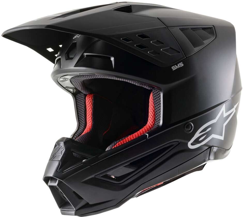 Casco Moto Cross Enduro Alpinestars S-M5 SOLID 22.06 Nero Op taglia XL