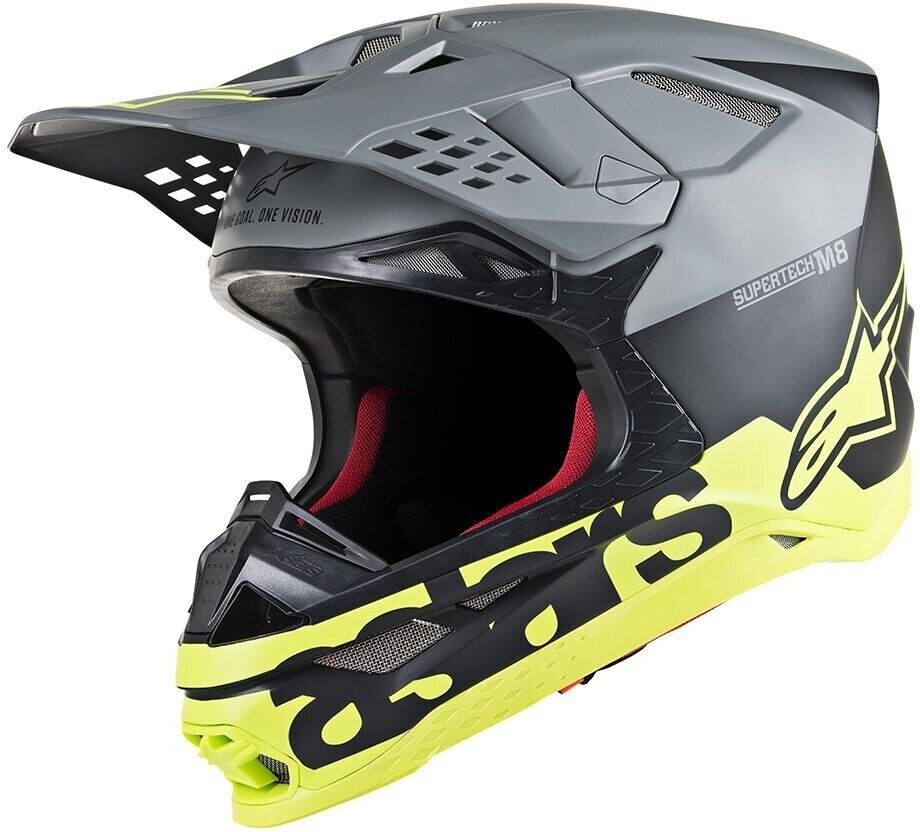 Casco Moto Cross Enduro Alpinestars S-M8 Radium Nero Opaco G taglia L