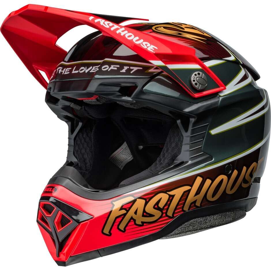 Casco Moto Cross Enduro BELL MOTO-10 SPHERICAL FASTHOUSE DIT taglia M