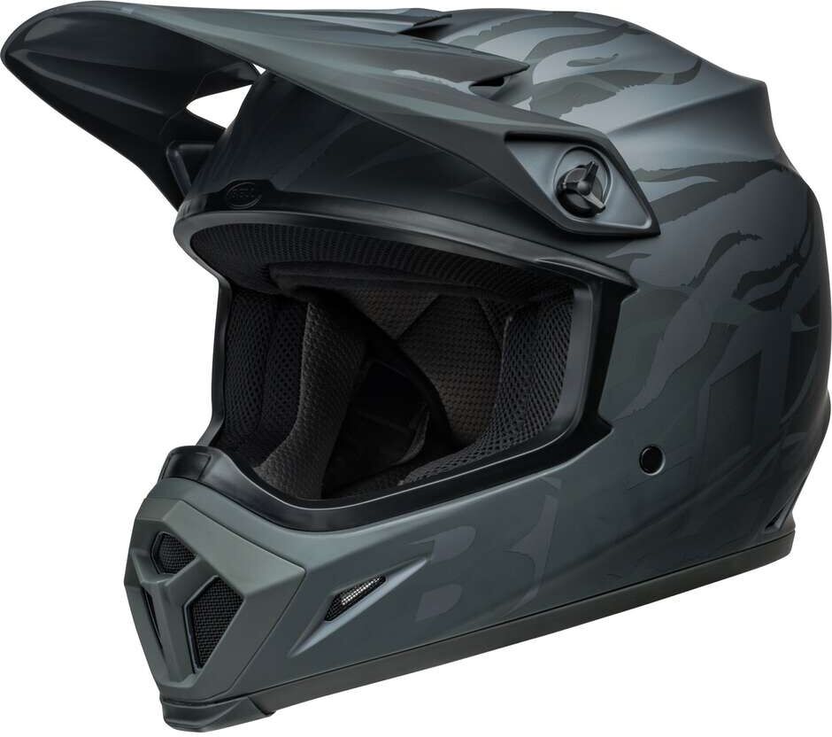 Casco Moto Cross Enduro BELL MX-9 MIPS DECAY Nero Opaco taglia S