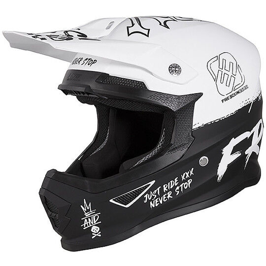 Casco Moto Cross Enduro Freegun XP4 SPEED Bianco Opaco taglia S