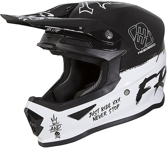 Casco Moto Cross Enduro Freegun XP4 SPEED Nero taglia S