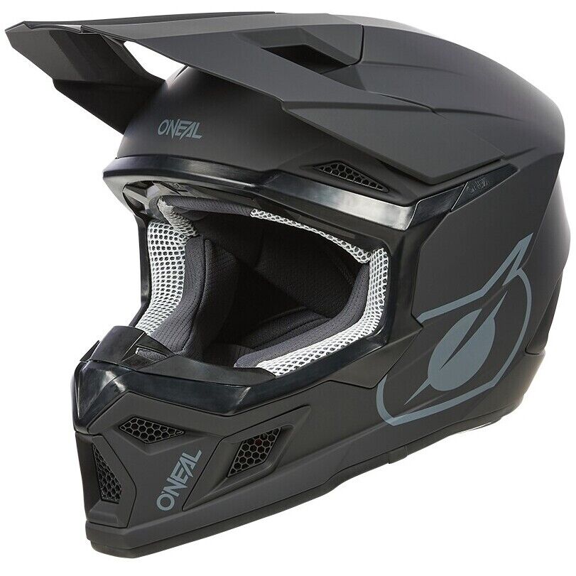 Casco Moto Cross Enduro Oneal 3SRS SOLID Nero taglia M