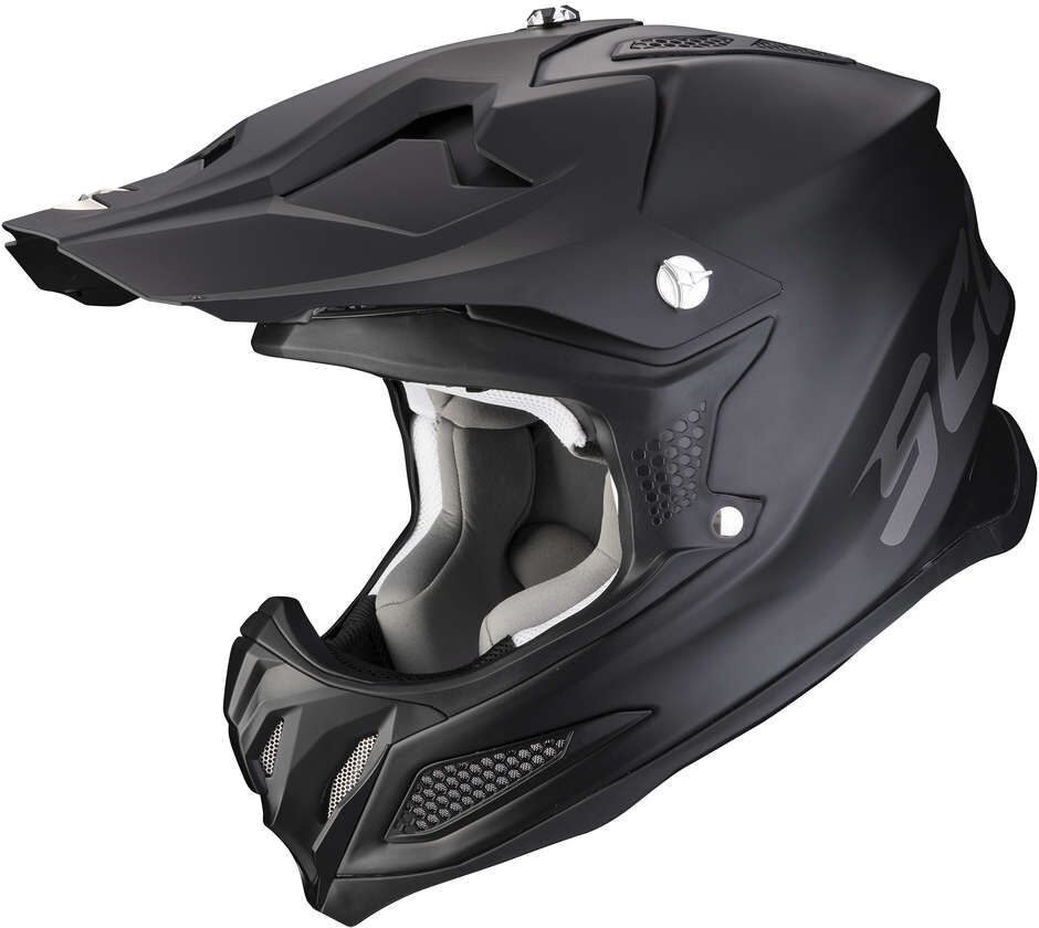 Casco Moto Cross Enduro Scorpion VX-22 AIR SOLI Nero Opaco taglia M