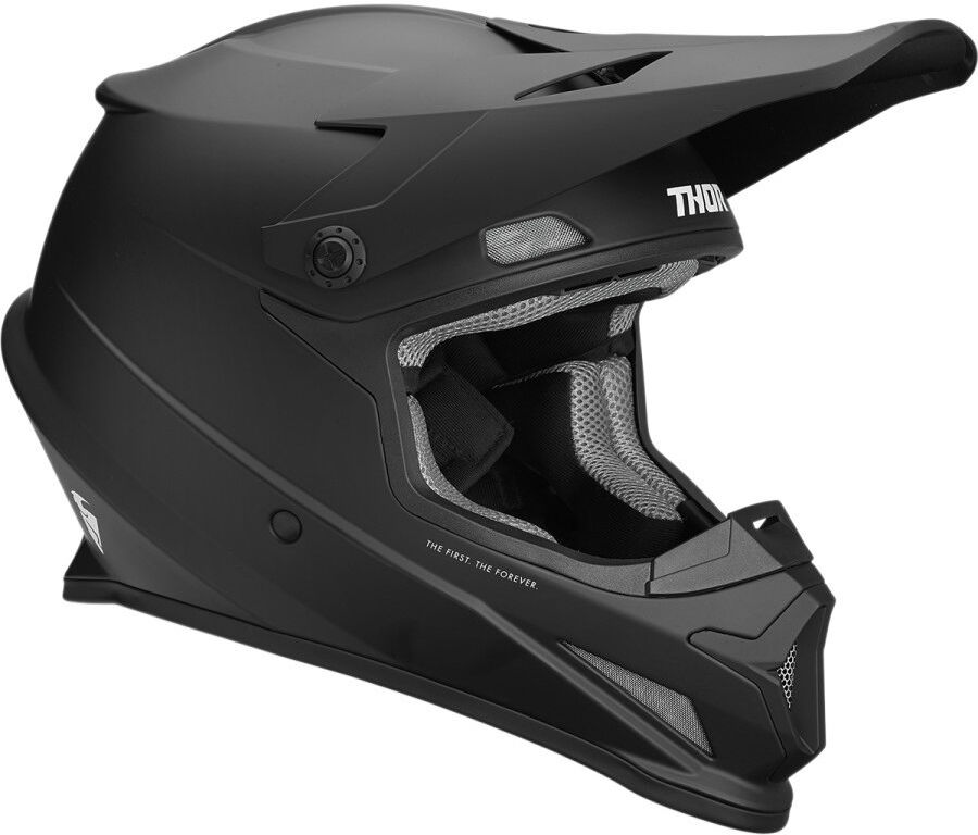 Casco Moto Cross Enduro Thor Sector Mono Blackout Nero Opaco taglia 2X