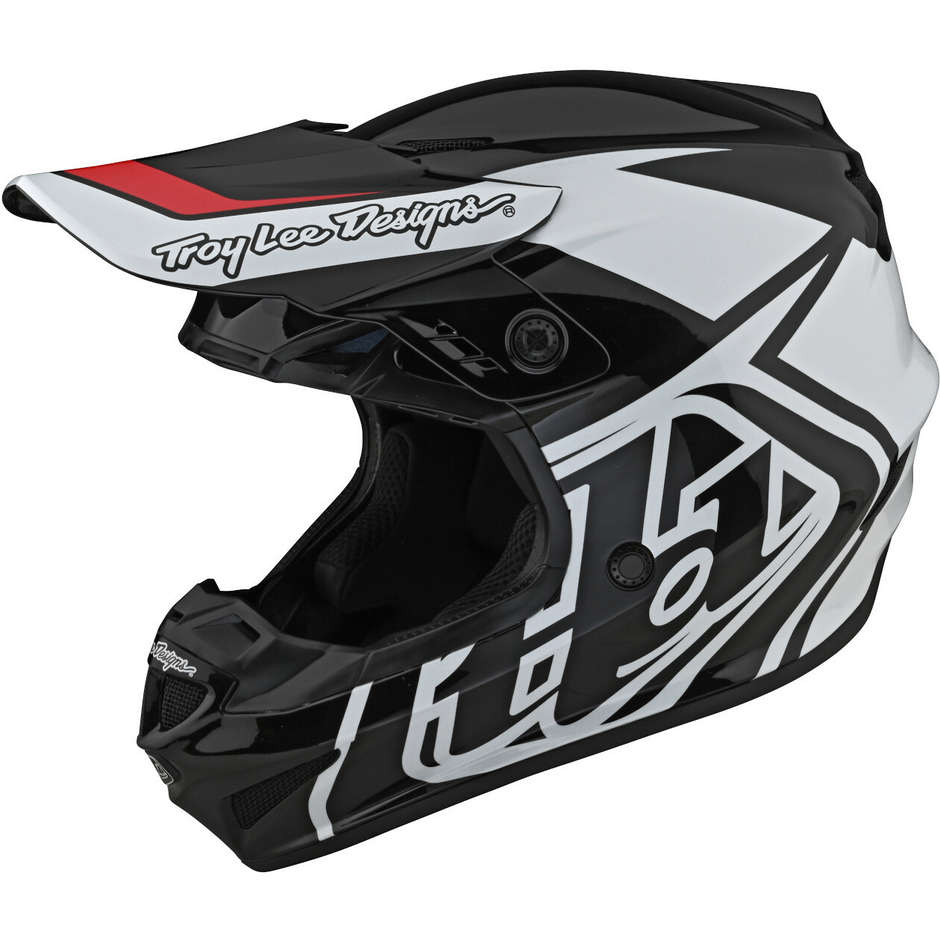 Casco Moto Cross Enduro Troy Lee Designs GP OVERLOAD Nero Bi taglia L