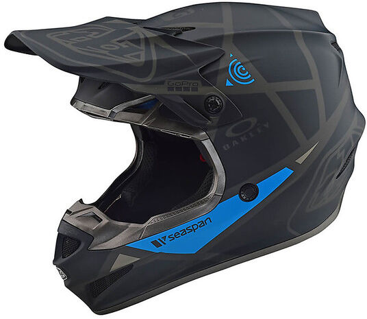 Casco Moto Cross Enduro Troy Lee Designs SE4 Polyacrylite ME taglia XL