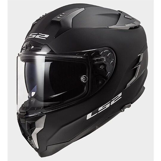 Casco Moto In Fibra HPFC LS2 FF327 CHALLENGER Solid Nero Opa taglia XL