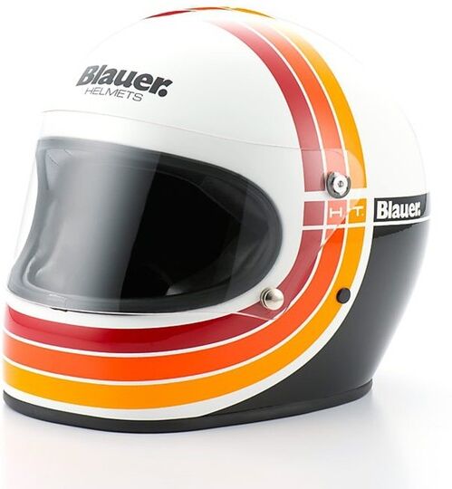 Casco moto Integrale Blauer 80'S Vintage Bianco taglia M