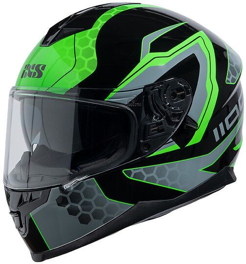 Casco Moto Integrale Doppia Visiera Ixs 1100 2.2 Nero Opaco taglia XS