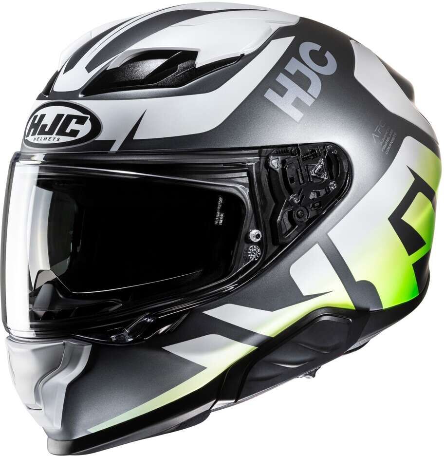 Casco Moto Integrale Hjc F71 BARD MC4HSF Bianco Nero Verde O taglia S