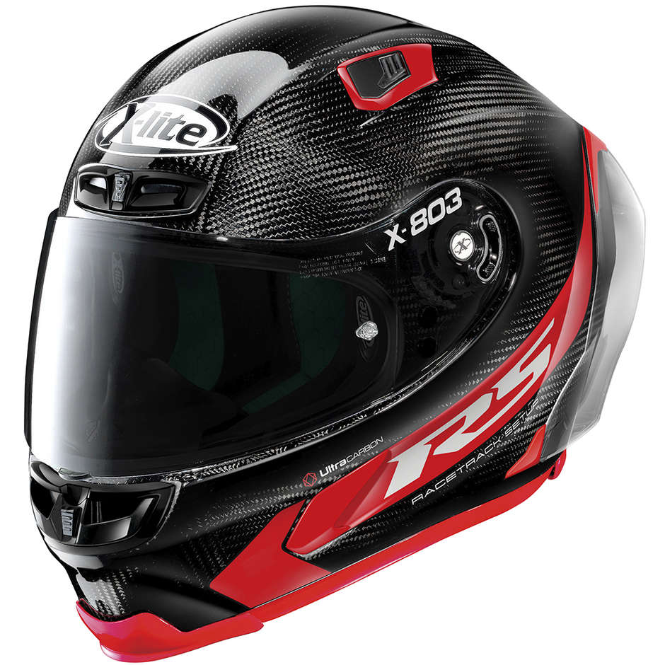 HOMCOM Casco Moto Integrale con Visiera Esterna e Parasole