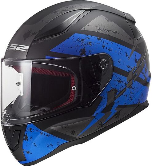 Casco Moto Integrale LS2 FF353 RAPID Deadbolt Nero Blu Opaco taglia 2X