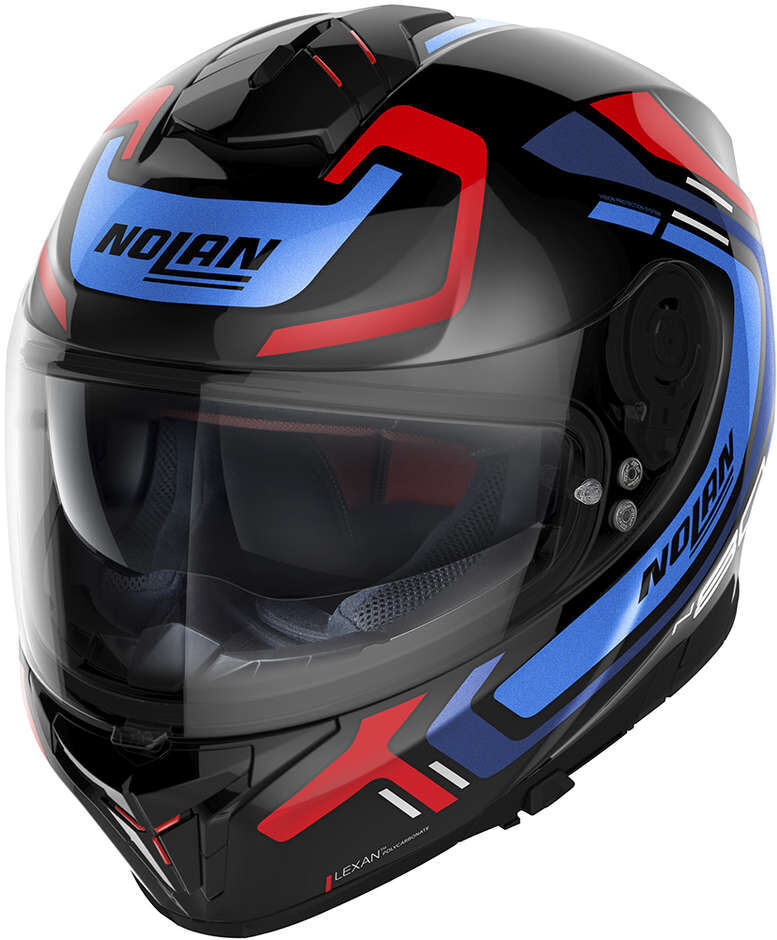 Casco Moto Integrale Nolan N80.8 ALLY N-Com 043 Blu Rosso Lu taglia XS