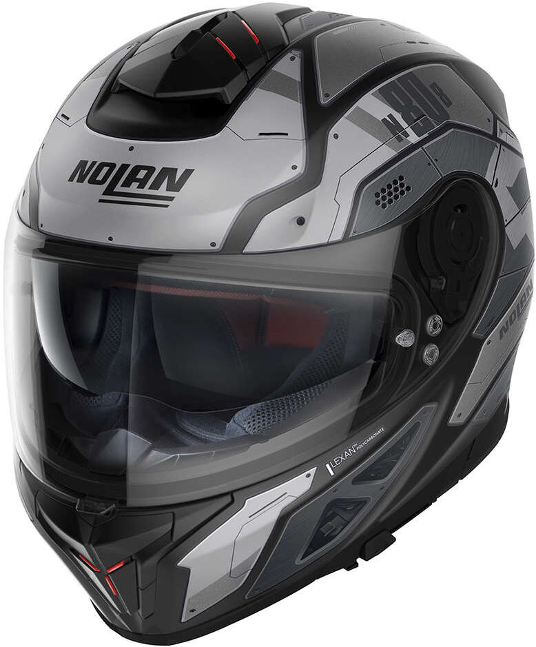 Casco Moto Integrale Nolan N80-8 STARSCREAM N-Com 032 Grigio taglia XL