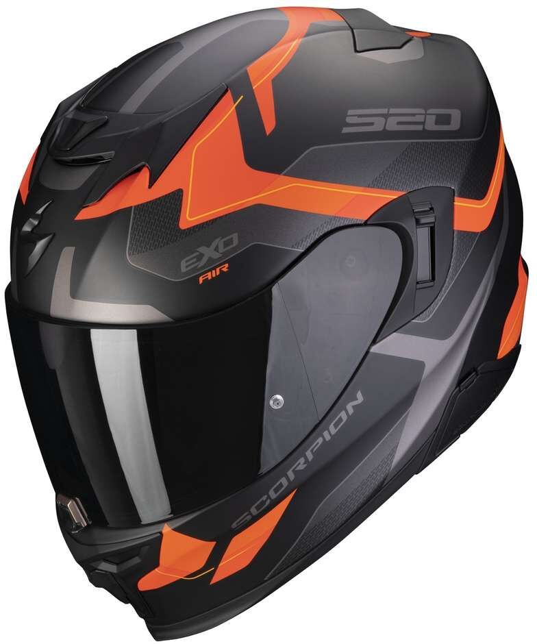 Casco Moto Integrale Scorpion EXO-520 EVO AIR ELAN Opaco Ner taglia S