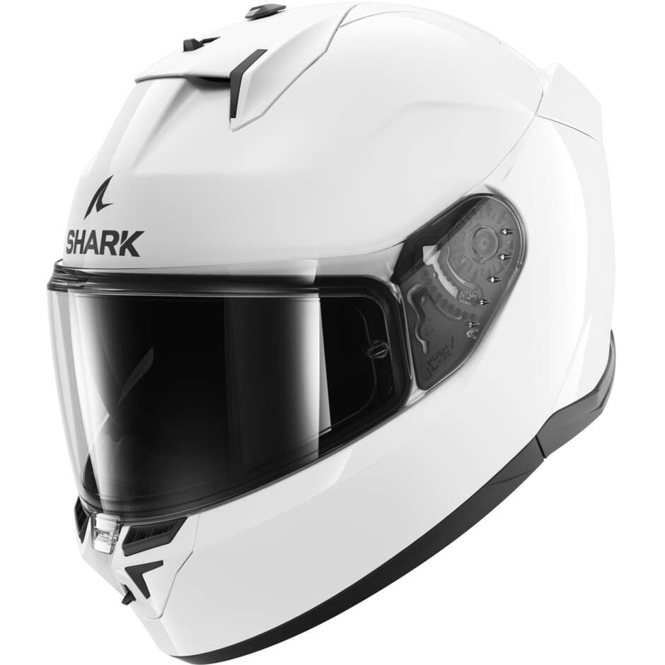 Casco Moto Integrale Shark D-SKWAL 3 BLANK Bianco Azzurro taglia XL