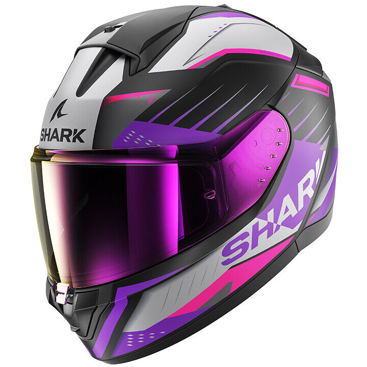 Casco Moto Integrale Shark RIDILL 2 BERSEK MAT Nero Viola Vi taglia M