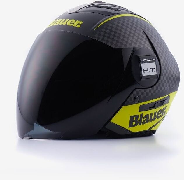 Casco Moto Jet Blauer Doppia Visiera Real Grafica B Nero Gia taglia XL