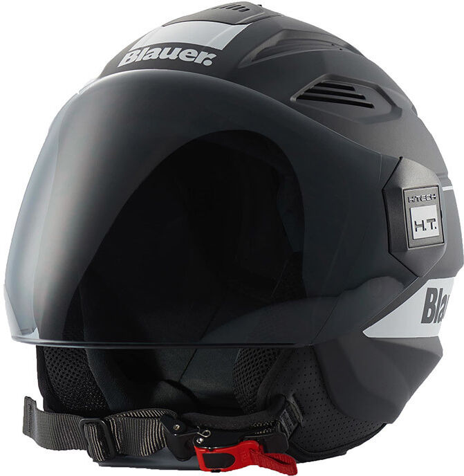 Casco Moto Jet Blauer HT Brat Nero Opaco Bianco taglia 2XS