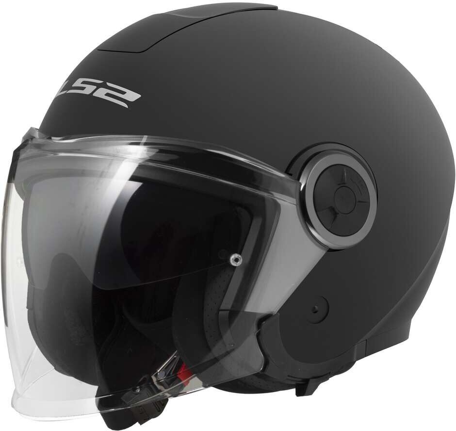 Casco Moto Jet Ls2 OF620 CLASSY SOLID Nero Opaco taglia S