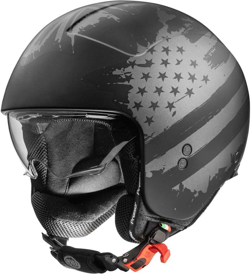 Casco Moto Jet Premier ROCKER AM 9 BM taglia XS