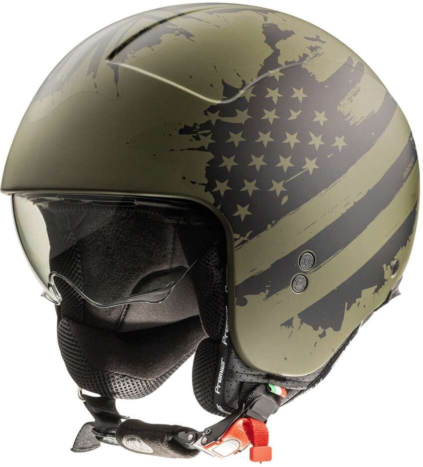 Casco Moto Jet Premier ROCKER AM MILY BM taglia S