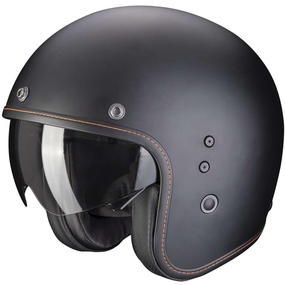 Casco Moto Jet Scorpion BELFAST EVO SOLID Nero Opaco taglia 3XL