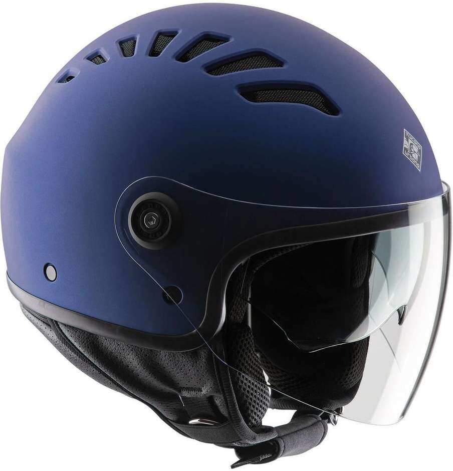 Casco Moto Jet Tucano Urbano EL TOP Blu Infinito Opaco taglia L